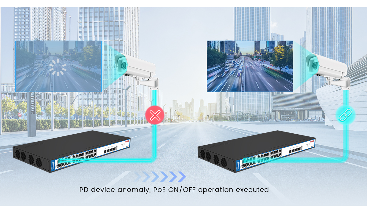 переключатель PoE 24 В