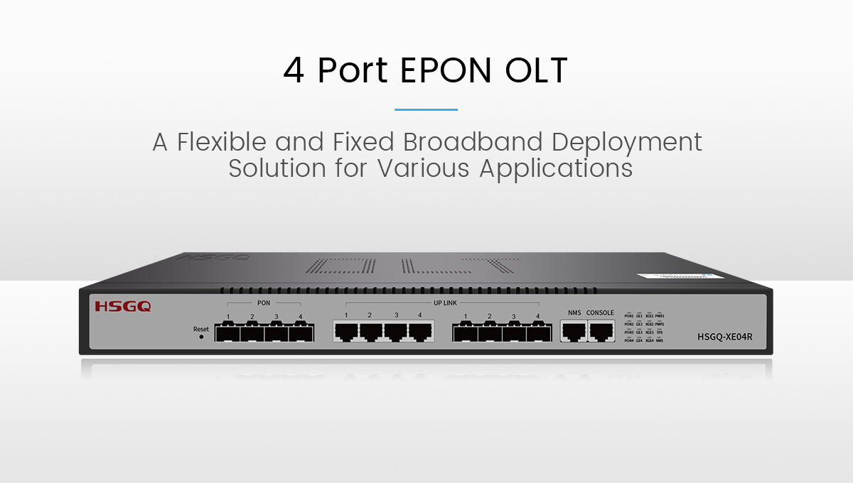 4 порта EPON OLT 