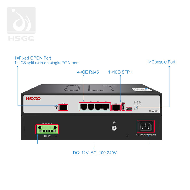 1 порт GPON Mini OLT Optical для FTTX